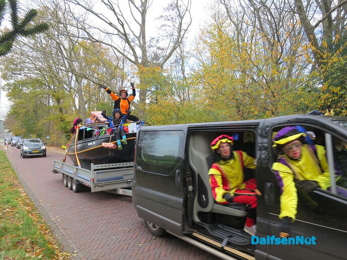 De Pieten waren de weg kwijt naar Hoonhorst - Foto: Wim