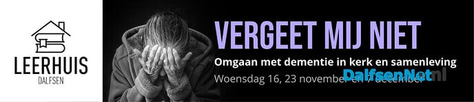 Leerhuis Dalfsen – Omgaan met dementie - Foto: Ingezonden foto