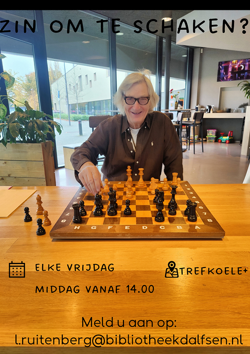 Potje schaken met Albert Smit - Foto: Ingezonden foto