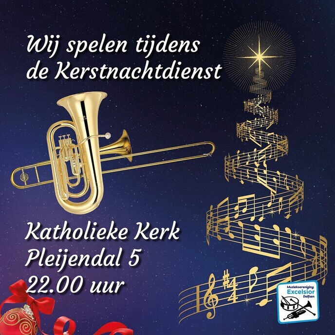 Kerstnachtdienst Excelsior Dalfsen - Foto: Ingezonden foto