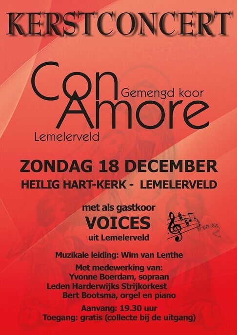 Flyer over Kerstconcert - Foto: Ingezonden foto