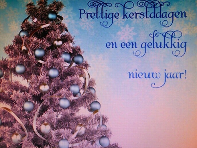 Plaats zelf weer je kerst of nieuwjaarsgroet