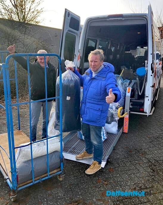Transport Slaapzaktie Oekraïne - Foto: Ingezonden foto