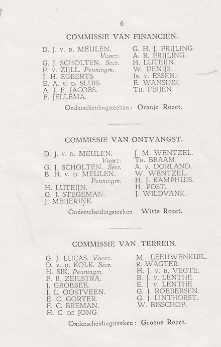 Feestwijzer Muziekver. EXCELSIOR uit 1920