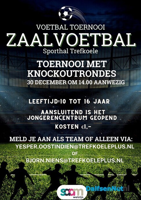 Zaalvoetbaltoernooi Trefkoele+ - Foto: Ingezonden foto