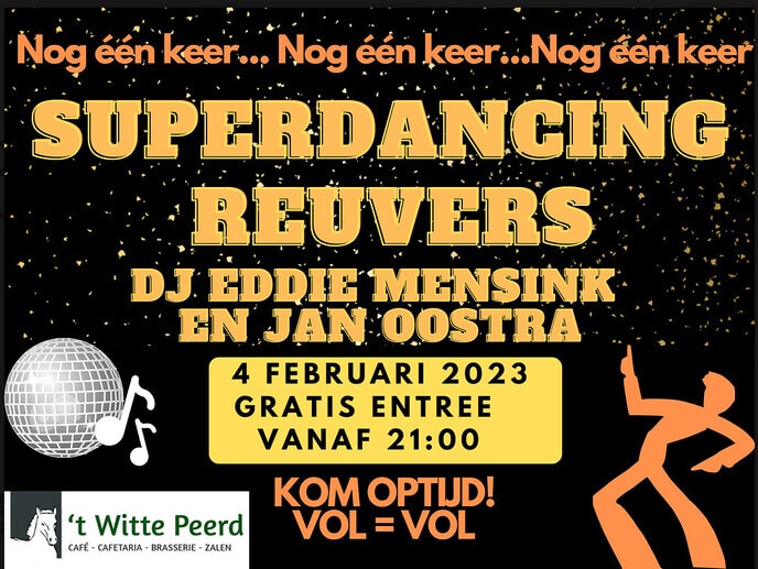 ’t Witte Peerd voor één avond Superdancing Reuvers