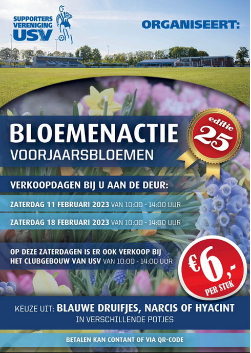 Voorjaarsbloemen actie Supportersvereniging USV