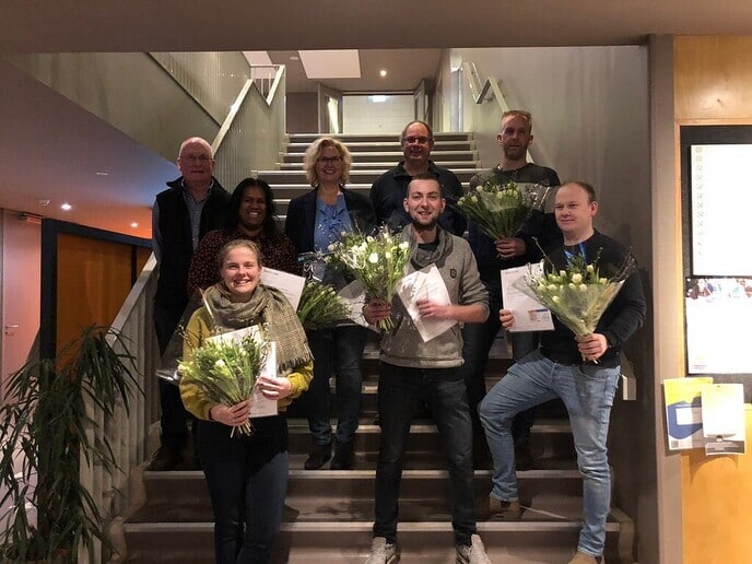 7 geslaagden “Eerste Hulp bij Ongelukken” - Foto: Eigen geleverde foto