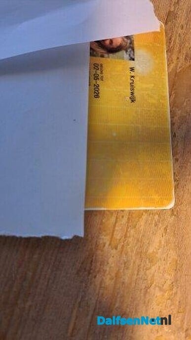 gevonden OV pas - Foto: Ingezonden foto