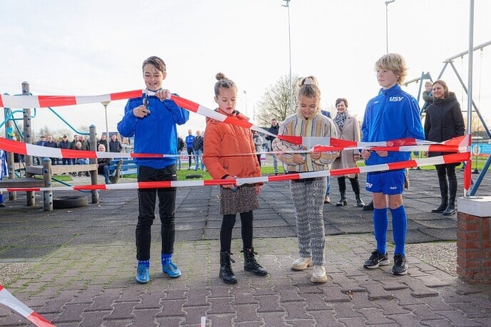 Henk Wink Court officieel heropend bij USV - Foto: Ingezonden foto