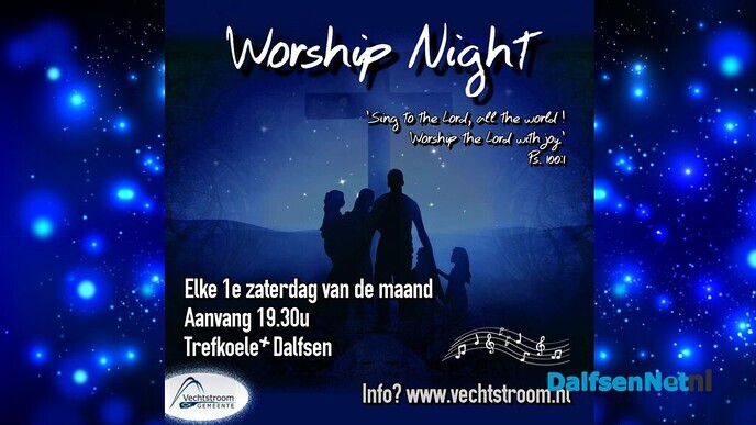 Worship Night in de Trefkoele+ - Foto: Ingezonden foto