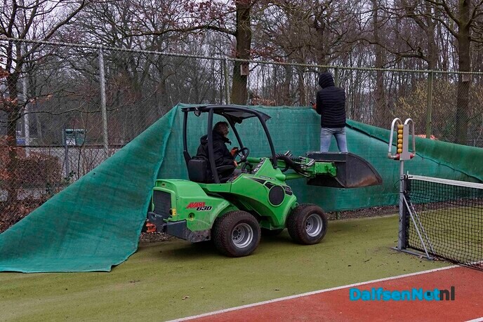 Werkzaamheden voor padelbanen DLTC Gerner gestart - Foto: Paul Scholten