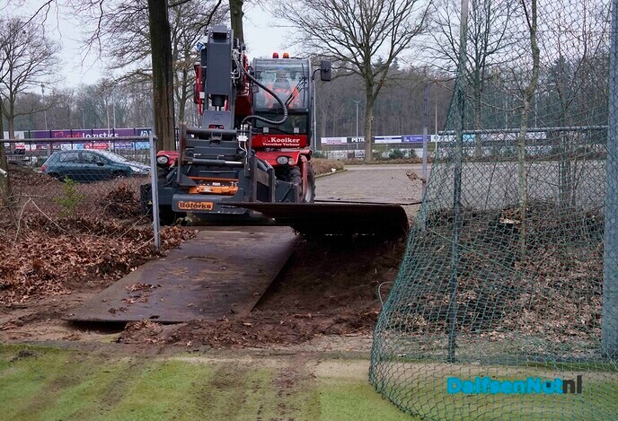 Werkzaamheden voor padelbanen DLTC Gerner gestart - Foto: Paul Scholten
