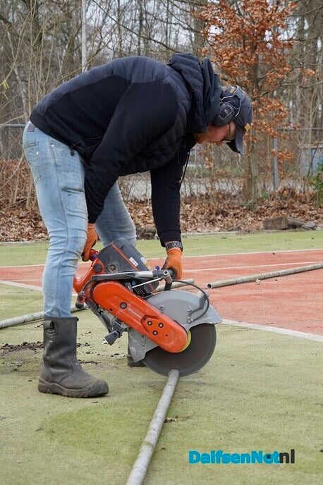 Werkzaamheden voor padelbanen DLTC Gerner gestart - Foto: Paul Scholten