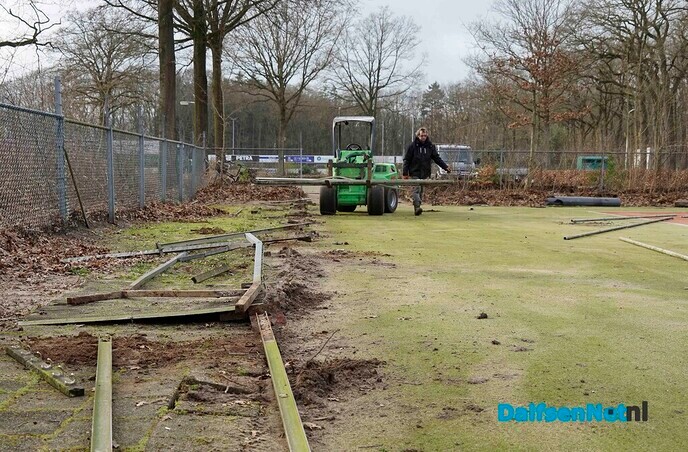 Werkzaamheden voor padelbanen DLTC Gerner gestart - Foto: Paul Scholten