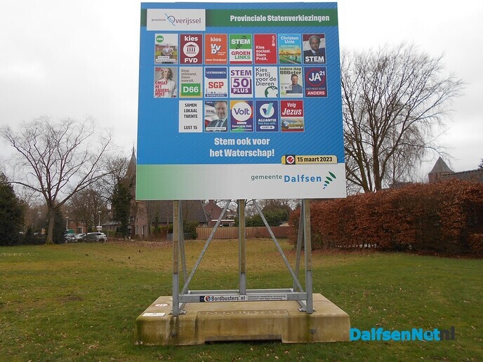 De borden staan weer, ook in Dalfsen