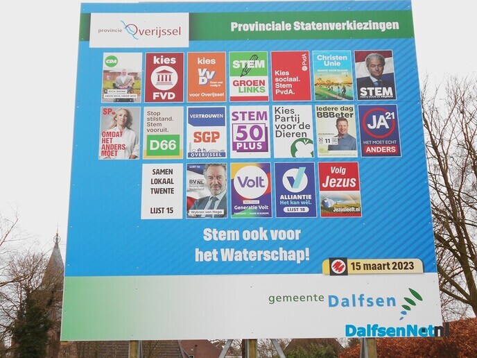 De borden staan weer, ook in Dalfsen