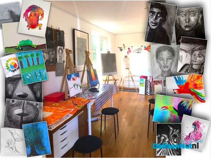 Kinderatelier in De Kunstkeuken,  Tekenen, schilderen en meer! - Foto: Ingezonden foto