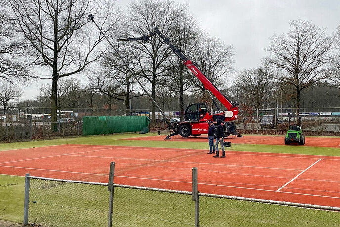 Werkzaamheden voor padelbanen DLTC Gerner gestart - Foto: Eigen geleverde foto