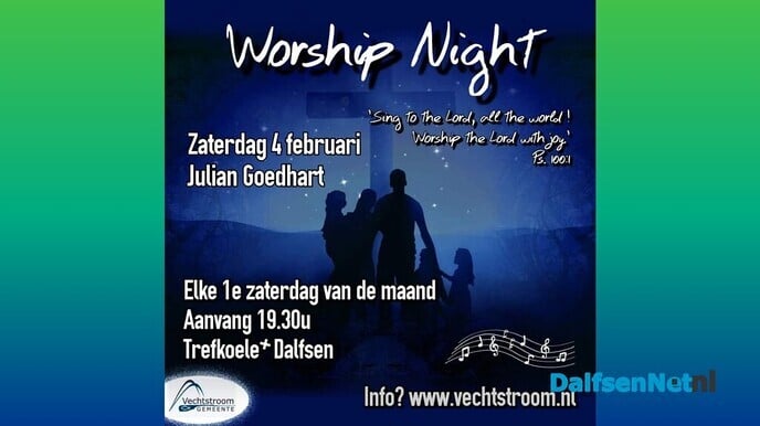 Worship Night in de Trefkoele - Foto: Ingezonden foto