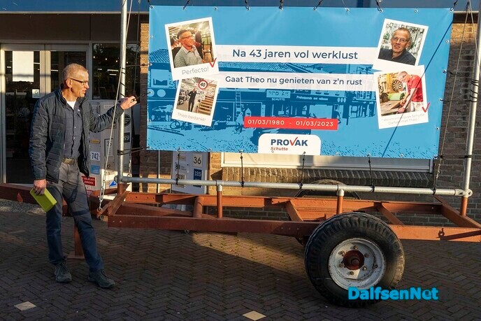 Laatste werkdag Theo Schotman bij Provak Schutte - Foto: Paul Scholten
