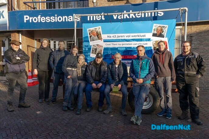 Laatste werkdag Theo Schotman bij Provak Schutte - Foto: Paul Scholten