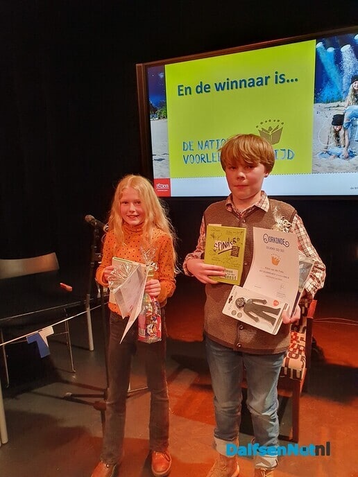 Klaus wint de regionale voorleeswedstrijd - Foto: Ingezonden foto