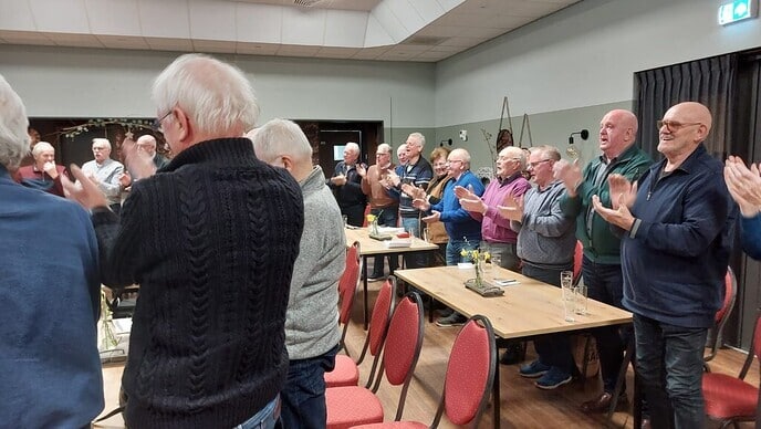 Afscheid Theo Ogink als voorzitter bij de Stuwzangers - Foto: Eigen geleverde foto