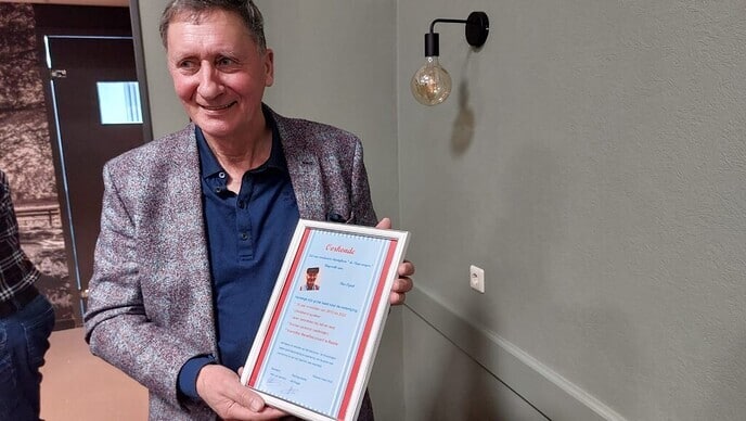 Afscheid Theo Ogink als voorzitter bij de Stuwzangers - Foto: Eigen geleverde foto