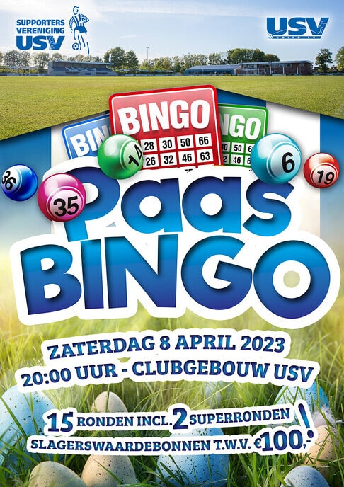 8 april a.s. in kantine USV Paasbingo - Foto: Ingezonden foto