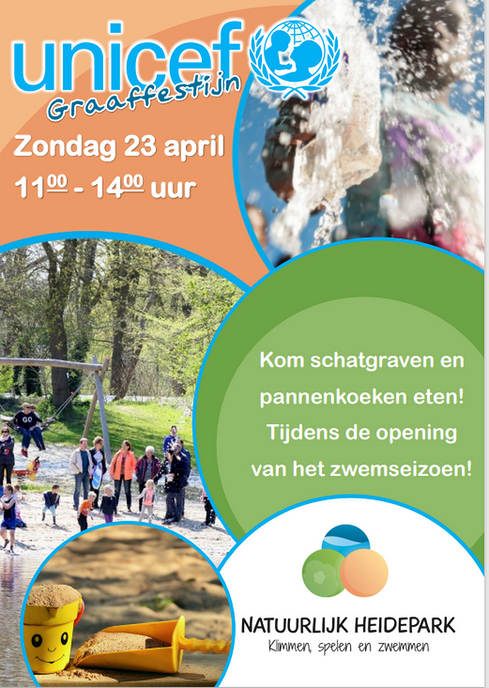 Unicef: schatgraven in Lemelerveld - Foto: Ingezonden foto