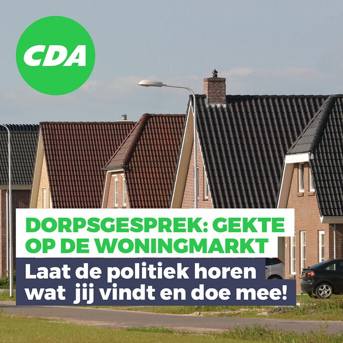 Dorpsgesprek: Gekte op de woningmarkt - Foto: Ingezonden foto