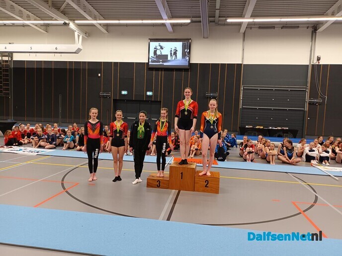 Prijzenregen voor turnsters gym ver. Nieuwleusen - Foto: Ingezonden foto