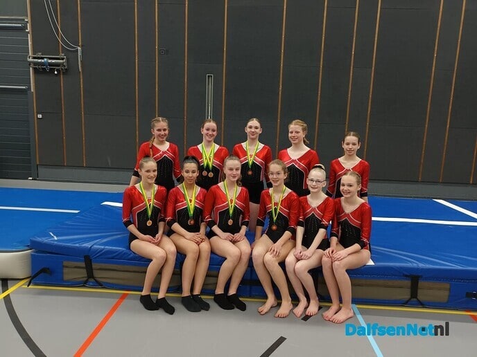 Prijzenregen voor turnsters gym ver. Nieuwleusen - Foto: Ingezonden foto