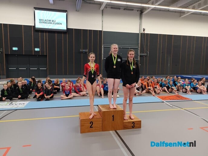 Prijzenregen voor turnsters gym ver. Nieuwleusen - Foto: Ingezonden foto