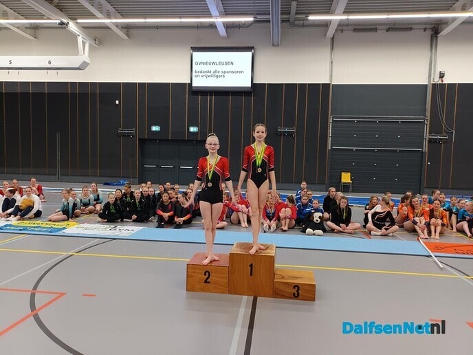 Prijzenregen voor turnsters gym ver. Nieuwleusen - Foto: Ingezonden foto