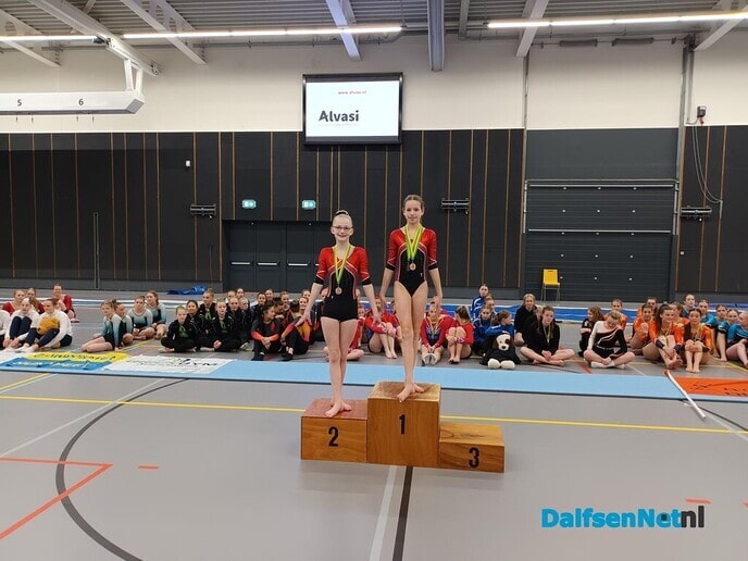 Prijzenregen voor turnsters gym ver. Nieuwleusen - Foto: Ingezonden foto