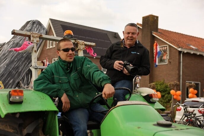 Dalfser Optocht gezien vanaf de trekker