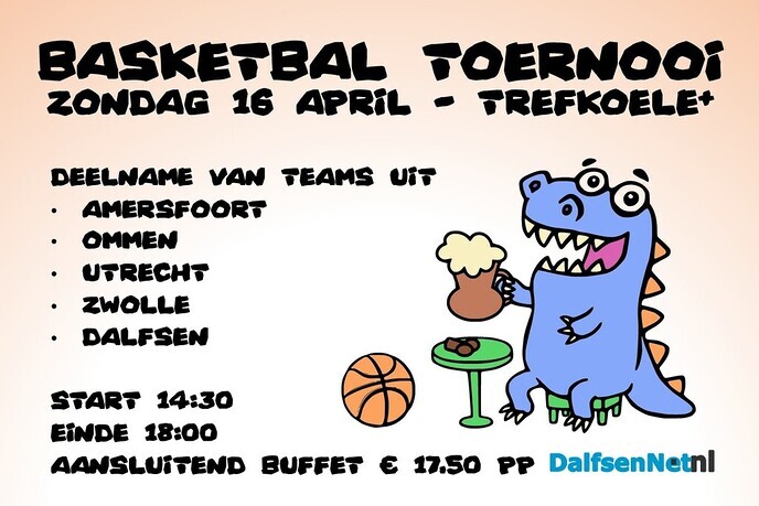 Basketbaltoernooi Dalfsen Dinosaurs - Foto: Ingezonden foto