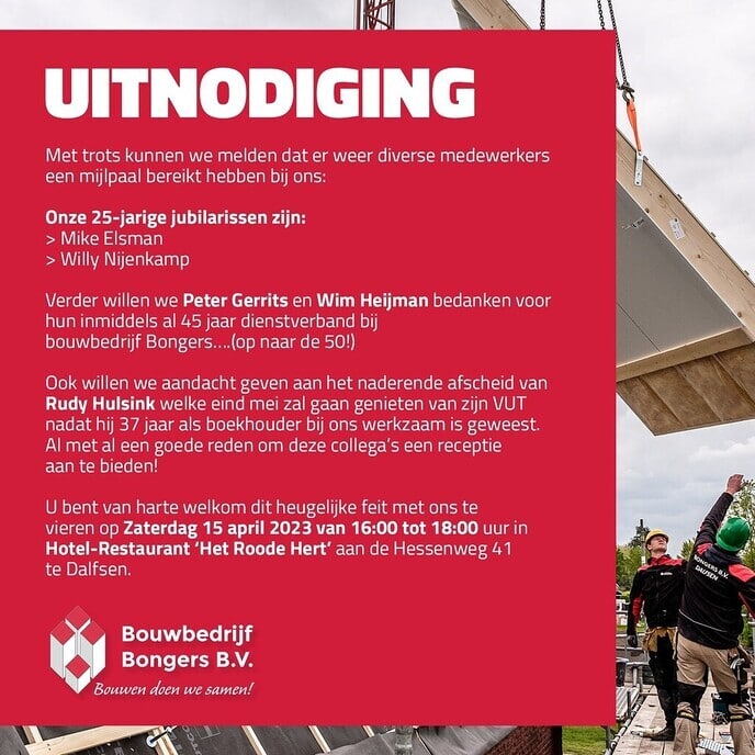 Er is heel wat te vieren zaterdag - Foto: Ingezonden foto
