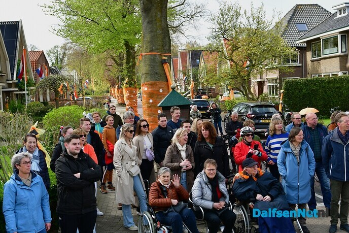 Dalfser Optocht gezien vanaf de trekker - Foto: Johan Bokma