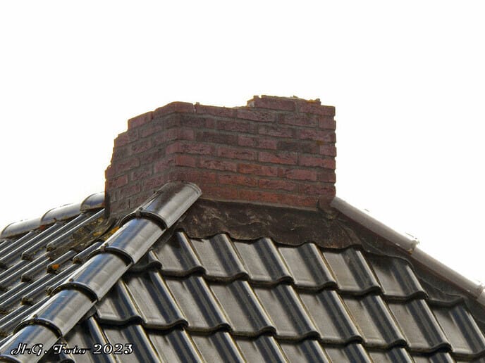 Blikseminslag in dubbele woning aan het Boekweitland