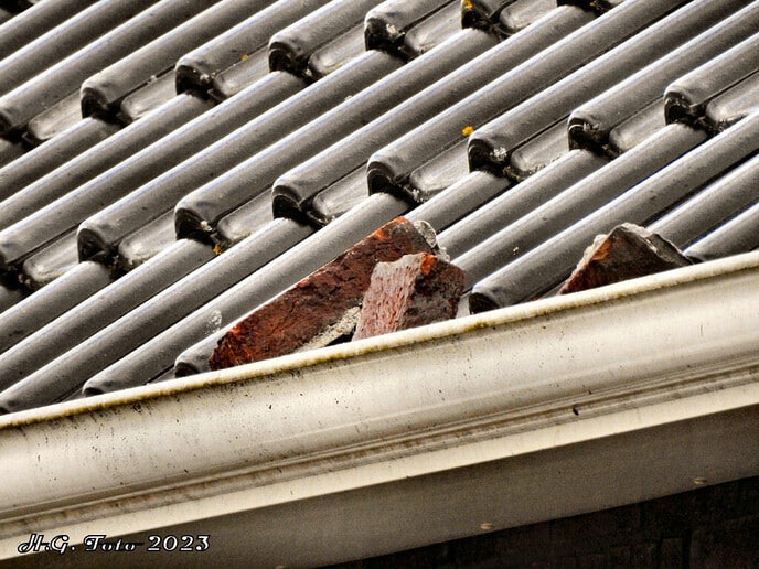 Blikseminslag in dubbele woning aan het Boekweitland