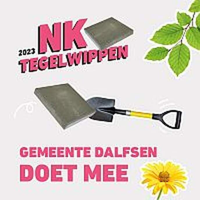 Gemeente Dalfsen doet mee met NK Tegelwippen - Foto: Gemeente Dalfsen