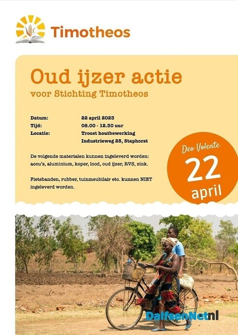 Oud-ijzeractie Timotheos - Foto: Ingezonden foto