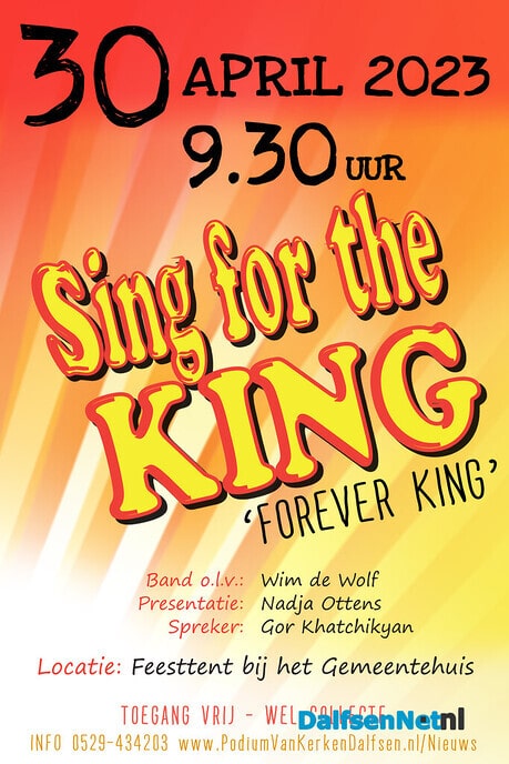 Sing for the KING - Foto: Ingezonden foto