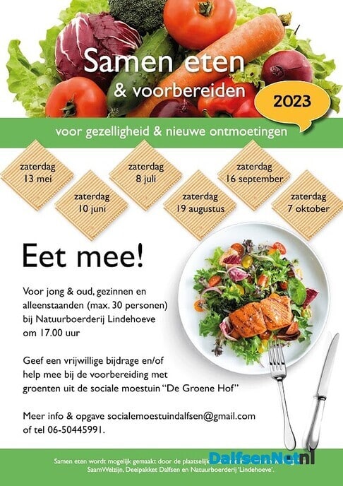 Samen eten - Foto: Ingezonden foto