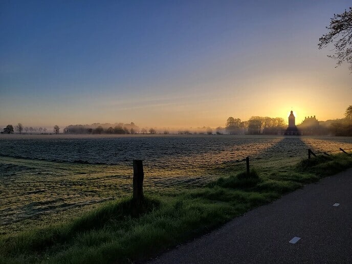 Zonsopkomst Kasteel Rechteren - Foto: Niels Jansen