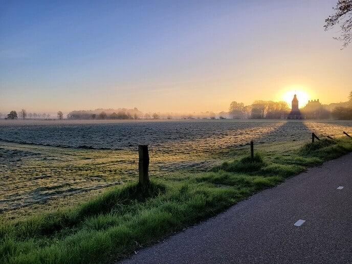 Zonsopkomst Kasteel Rechteren - Foto: Niels Jansen