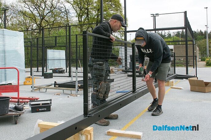 Bouw padelbanen DLTC Gerner - Foto: Paul Scholten